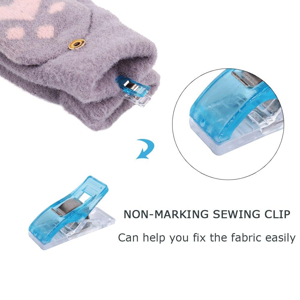 30/10pcs Multipurpose Sewing Clips Colorful Plastic Craft Quilting Patchwork Knitting Safety Clamps Fabric Paper DIY Accessories