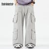 Mark Fairwhale Men's Multi-Pocket Loose Fit Cotton Cargo Pants