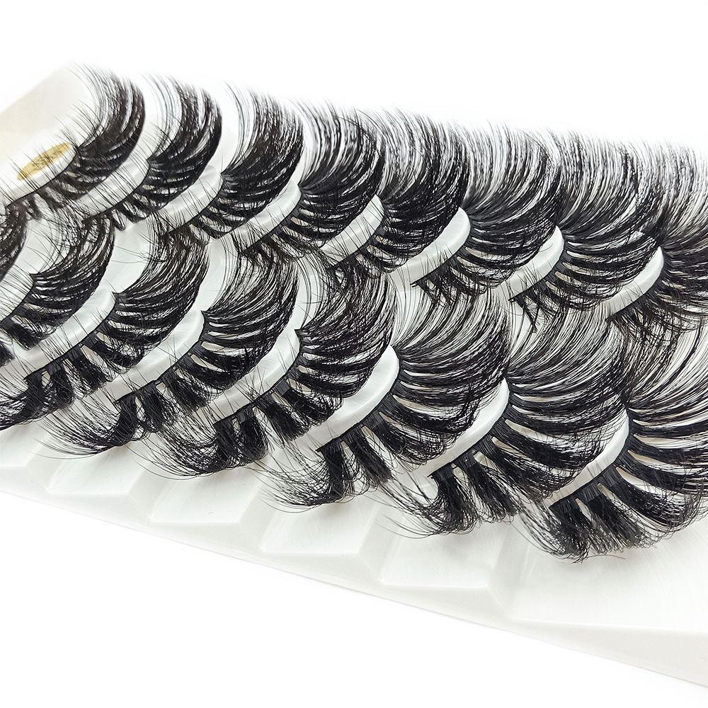 Fluffy Multilayered Effect Long Natural Eye Lash Extension 4D Mink 25MM Lashes False Eyelashes