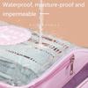 Wet and Dry Separation Toiletry Storage Pouch Transparent Makeup Handbag Clear Toiletry Case  Beach