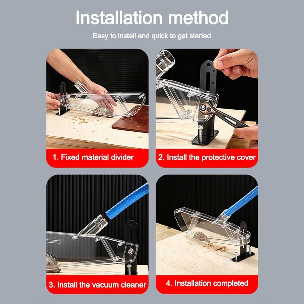 Transparent Saw Blade Guard Dust-proof Table Saw Guard New Dust Collection Cover Woodworking