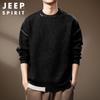 JEEP SPIRIT Men's Heavyweight Round Neck Sweater