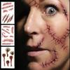 30Sheets Disposable Halloween Tattoo Stickers Big Mouth Body Art Stickers  Party Supplies