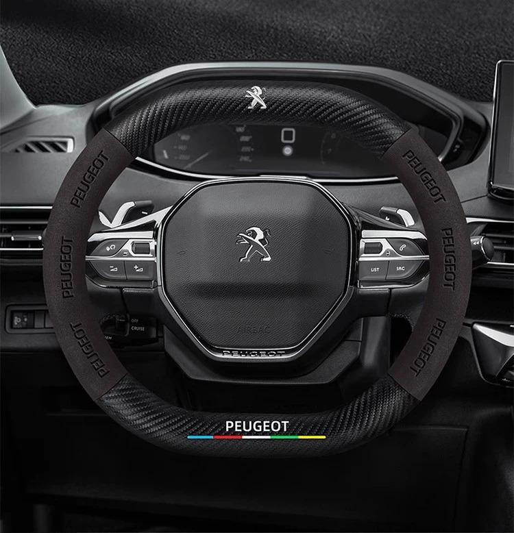 Чехол на руль автомобиля для Peugeot 106 107 108 206 207 208 301 307 308 406 407 408 508 607 2008 3008 4008 5008 GT RCZ Rifter