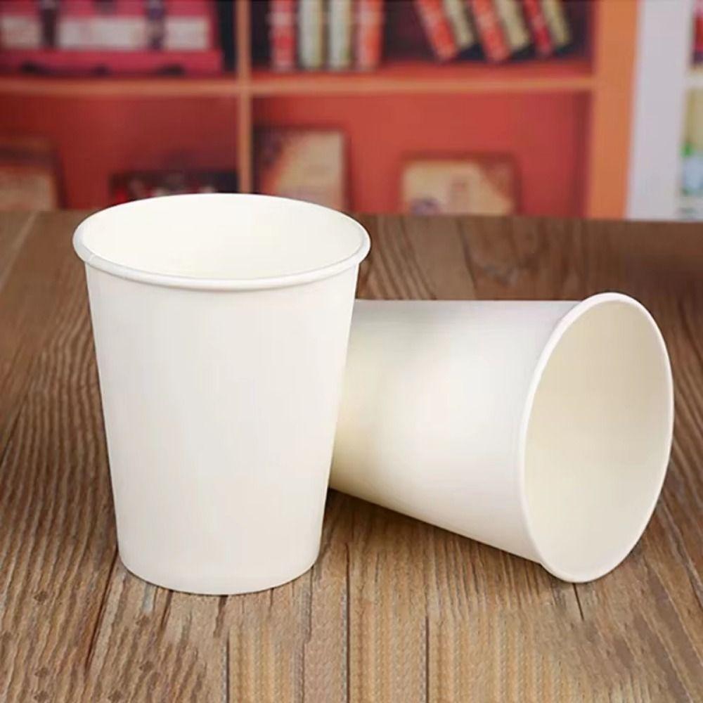 200Pcs Thickened Disposable Paper Cup Multisize Paper Cup Set Recyclable Tasting Cup Cafes Bistros
