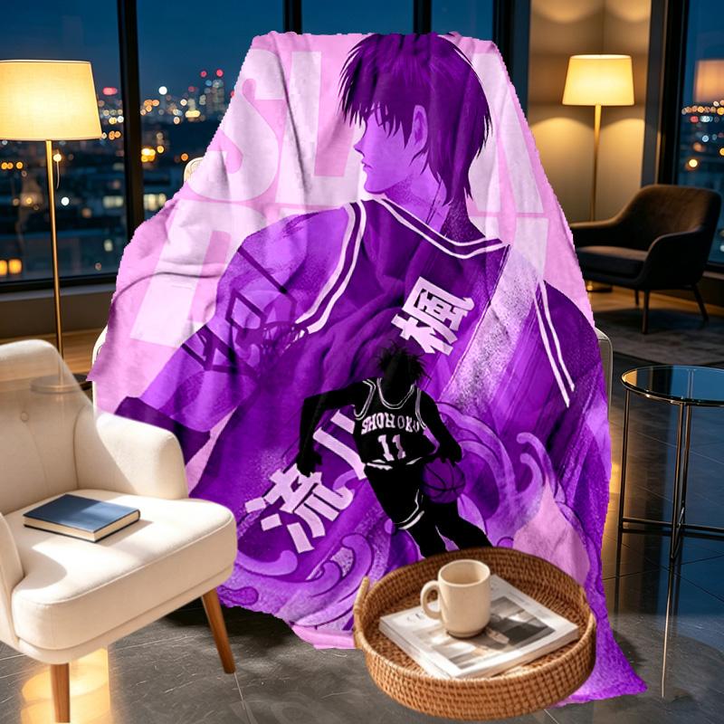 SLAM DUNK Print Blanket - Soft & Comfortable, for Bedroom, Travel, Sofa, Home Decoration - Birthday Christmas Gift for Friend