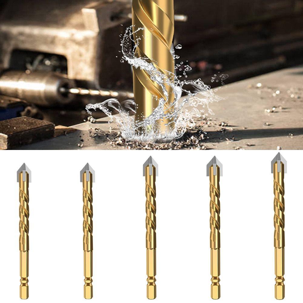 Hex Handle Drill Bits Hard Alloy Drilling Tools High Efficiency Metal Drill  Concrete