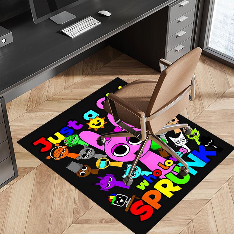 Sprunki9 Printed Absorbent Washable Carpet, Non-Slip Bathroom Mats, Kitchen Rugs, Yoga Mat,Living Room Entrance, Camping Picnic Rugs