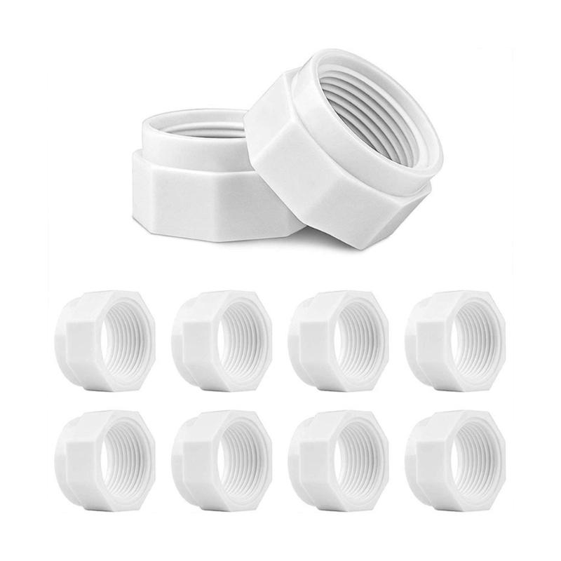6pcs/8pcs Reliable Pool Cleaner Feed Hose Nut Leak Free Replacement Durable for 280 380 180 Ensure Tight Connection Seal