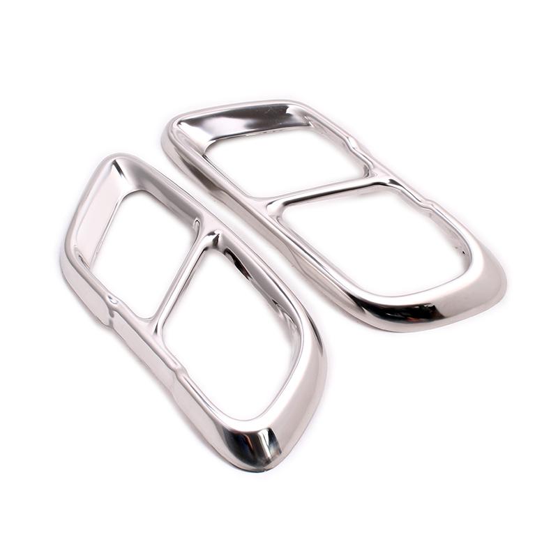 2 шт./компл., глянцевый черный алюминиевый сплав, задняя двойная выхлопная труба, глушители, крышка для BMW X5 G05 X7 G07