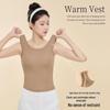 Women's Thermal Vest with Velvet & Chest Pads - Skin-Friendly, Self-Heating Bottoming Shirt for Autumn & Winter
