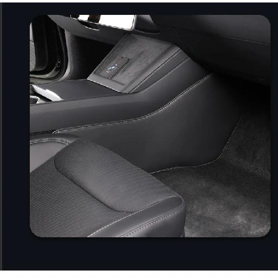 Для Tesla Model 3 Highland Боковая защитная накладка на центральную консоль от пинков Кожа Наппа Model Y 2023 Правый руль Защитная накладка на ногу