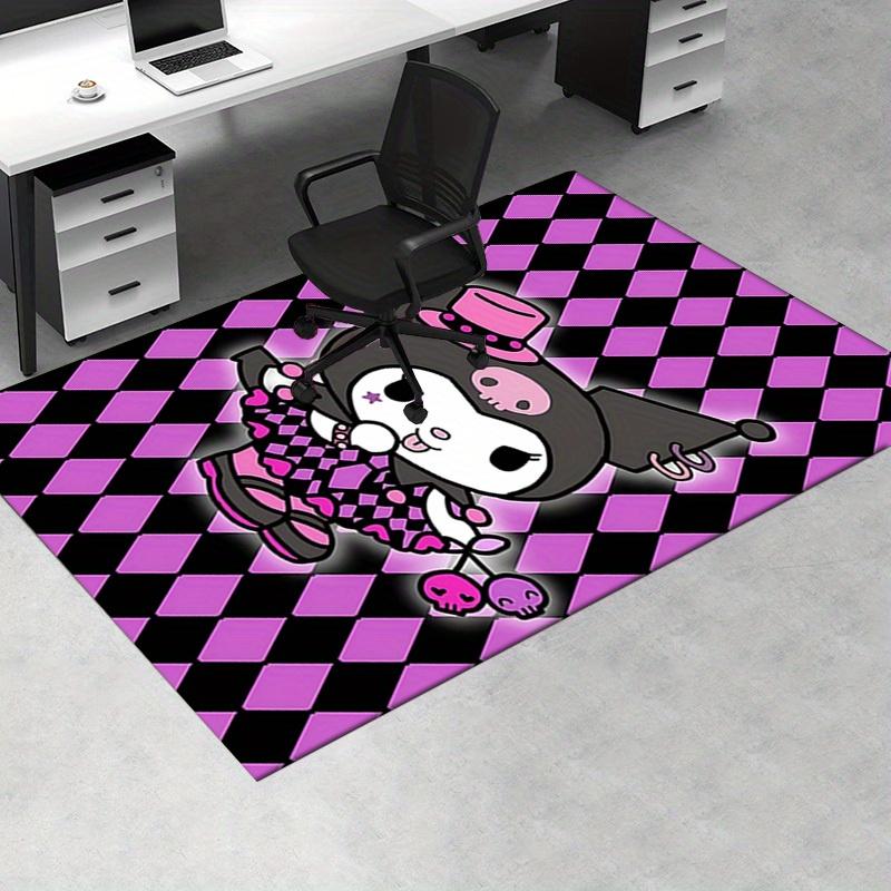 Office Rug Kuromi, Jester Anti-Slip Rug, Machine Washable for Living Room, Bedroom, Office, Multiple Sizes, Bedroom Mat, Decorative Mat, Durable Mat,