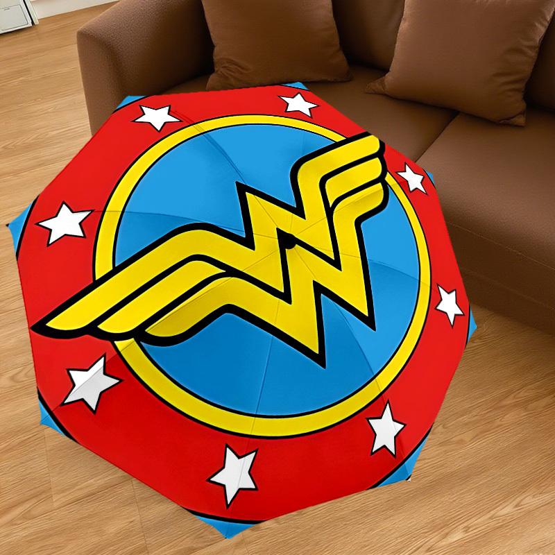 1PC Wonder Woman Umbrella-8-Rib Reinforced, Automatic Open, Lightweight & Durable, Cute Fashion Accessory for Outdoor-W9310
