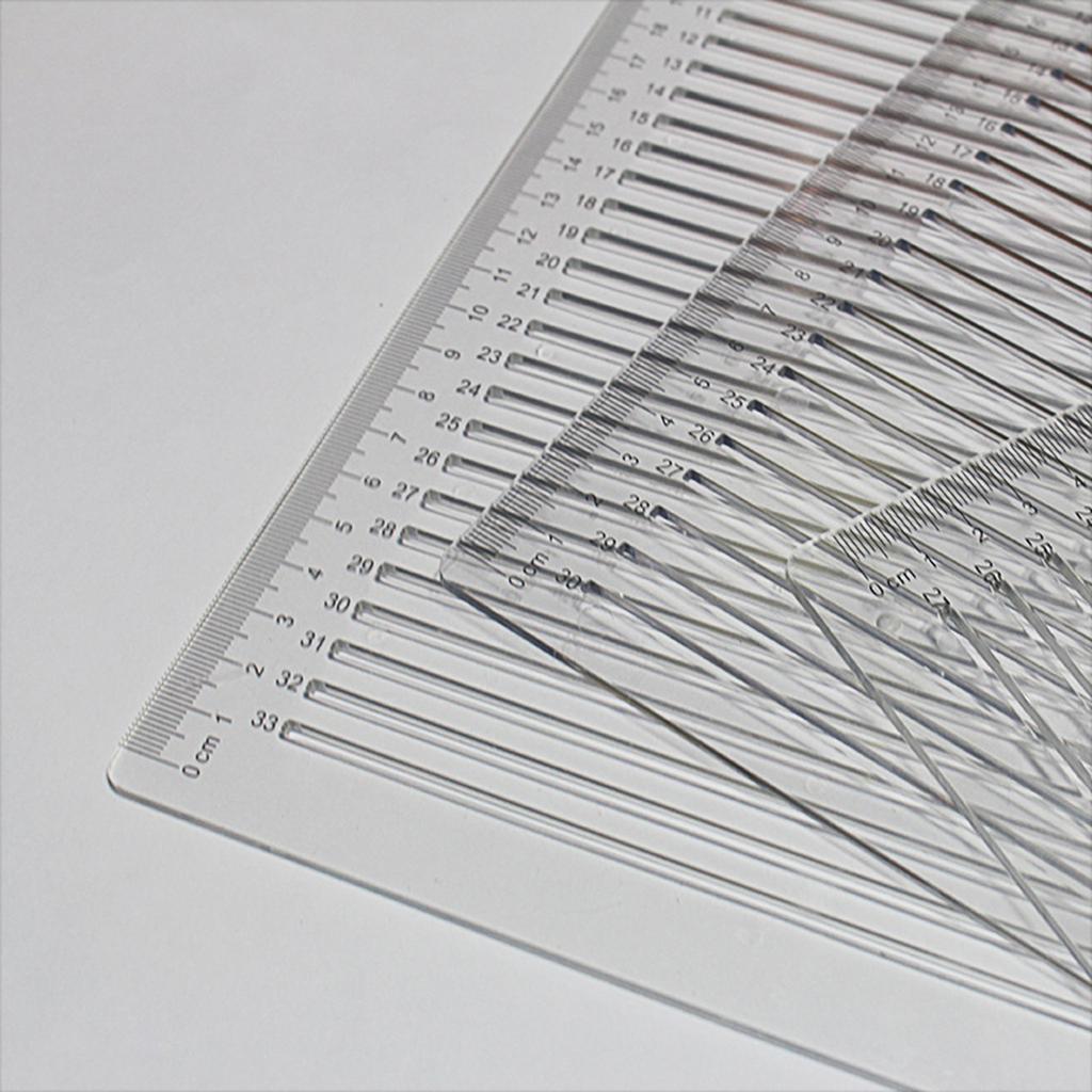 Straight Line Stencil Templates Line Drawing Stencil Lettering Guide Templates College Ruled Spacing 27/30/33 Line Scale