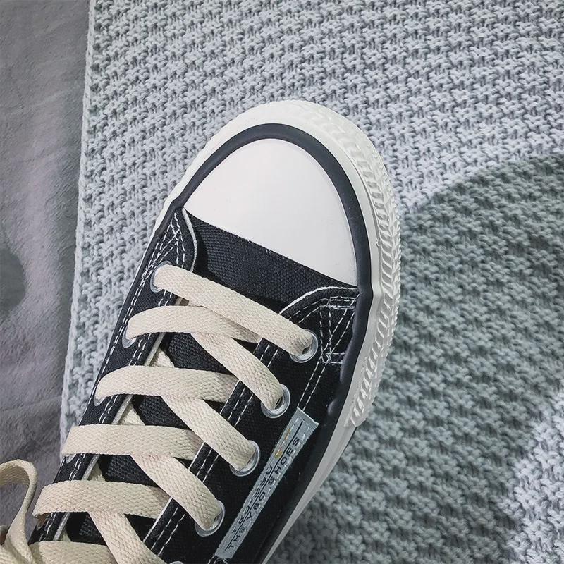 2024 Men's Korean Style Trendy Low-Top Canvas Shoes – Breathable, Casual, All-Match Sports Shoes for Students