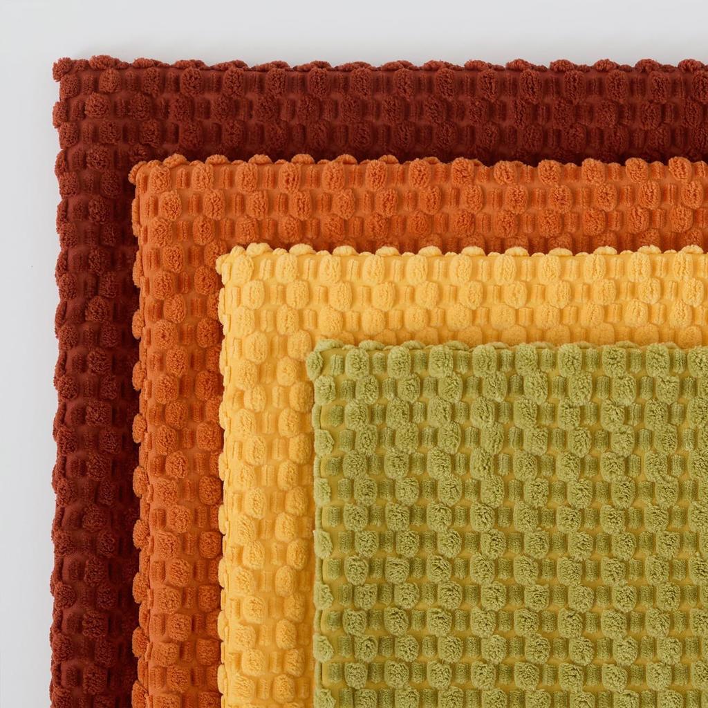 Новая вельветовая наволочка, наволочка для подушки, трехмерная подушка с пузырьками, клетчатая наволочка, спинка для дивана