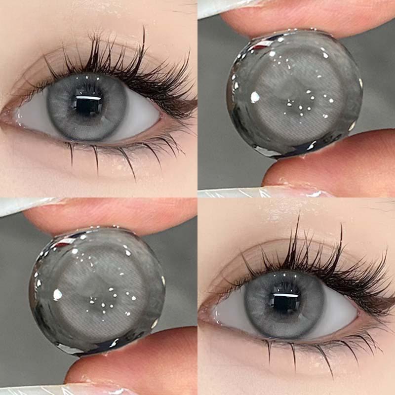 Контактные линзы Colore с градуировкой 0,00~-8,00 MillCreek 2 шт. для ежегодного использования 14,2 мм линзы Gree Blue Grey мягкие натуральные удобные контактные линзы