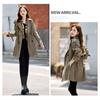 Windbreaker Coat for Women Spring and Autumn 2024 New Mid-length Niche Slim Temperament Casual Coat
