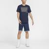 Nike Футболка с коротким рукавом для баскетбола, удобная, быстросохнущая, с принтом логотипа, мужская, топы, обсидиан HF6072451