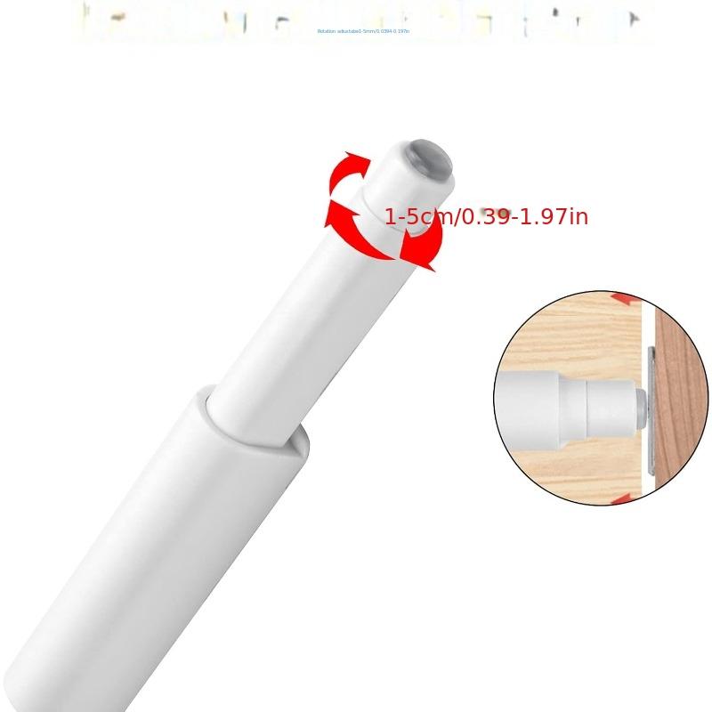 Push to Open Magnet Door Closet, 2 Pieces Magnetic Catches Damper Door, Push Open Damper for Door, Drawer, Furniture (White)