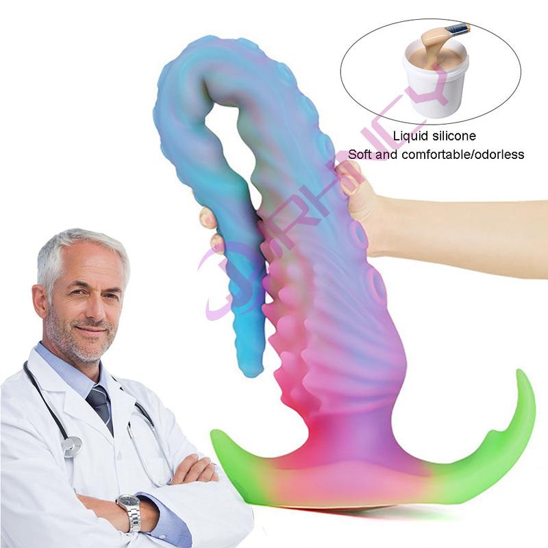 Анальные пробки Игрушки для взрослых для женщин мужчин Стимуляция точки G Мастурбация/массаж простаты Длинная анальная пробка Стимуляция сигмовидной кишки Большие анальные дилдо