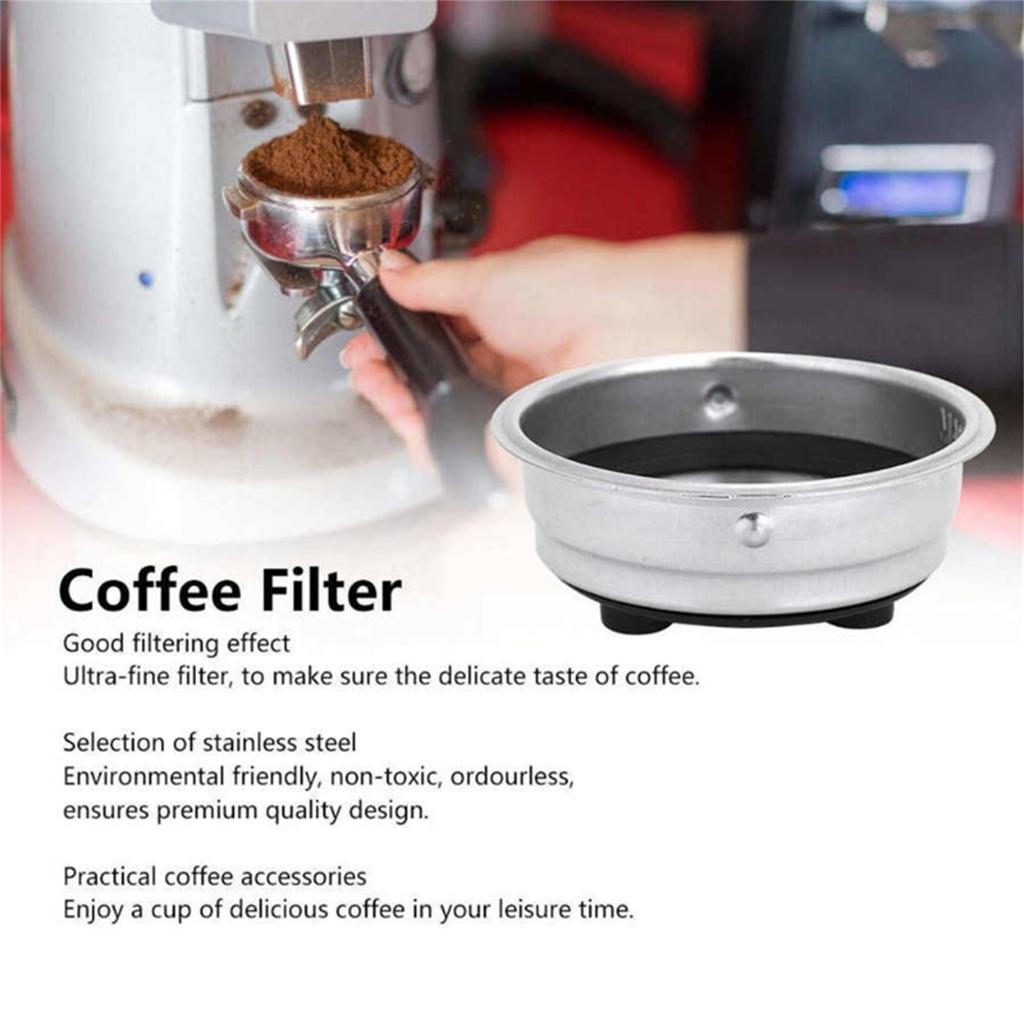 Home Office 304 Stainless Steel Coffee Filter Basket Strainer Cup 51mm Detachable Portafilter Coffee Machine Accessories