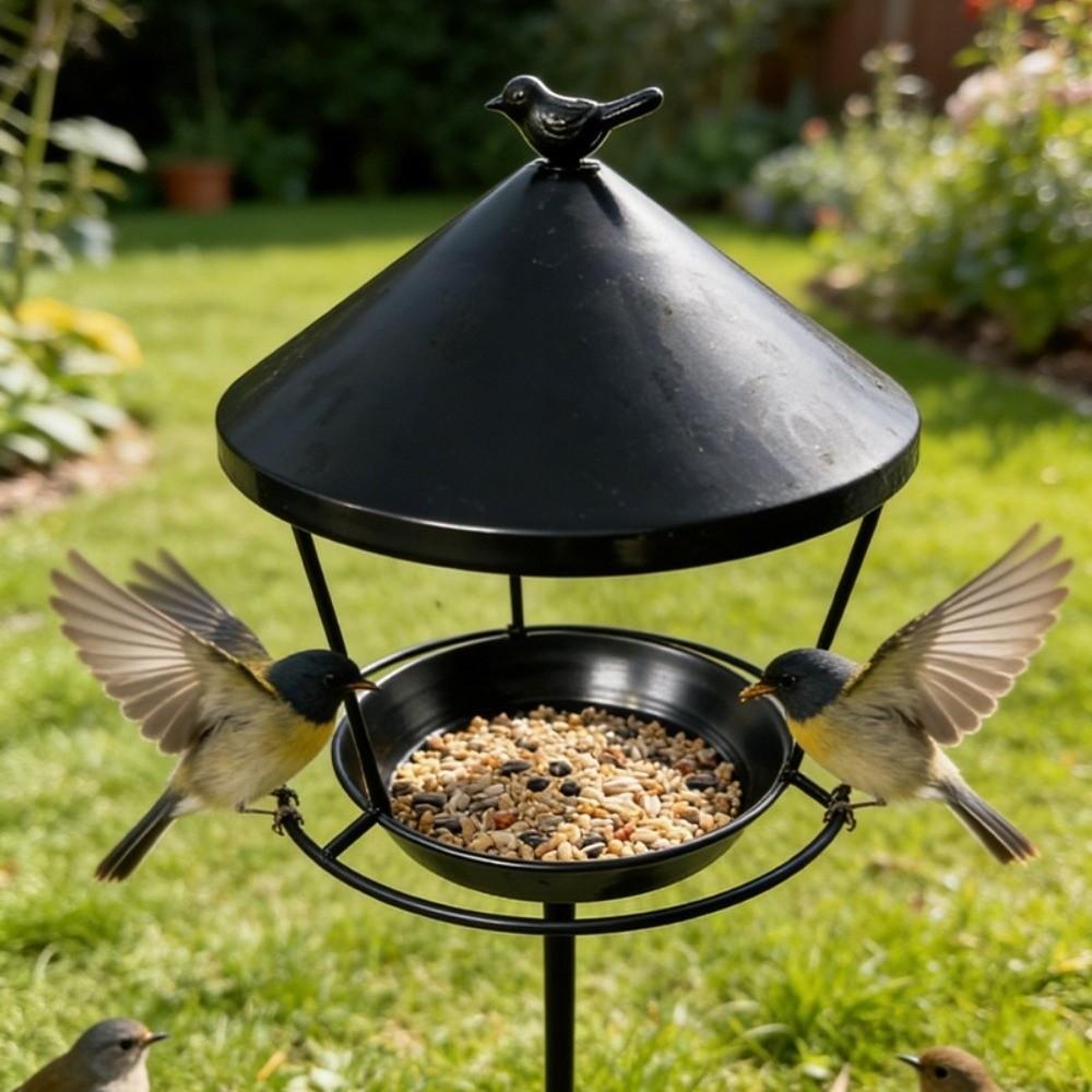 Weatherproof Standing Bird Feeder Spill Guard Bird Feeder Tray Wild Feeding Station Garden