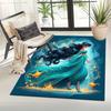 1pc Princess Jasmine Pattern Area Rug Soft Flannel Floor Mat for Living Room, Office, Bedroom, Outdoor and Camping, Sofa Coffee Table Floor