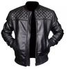 Black New Stylish Casual Biker Handmade Men's Genuine Lambskin Leather Jacket