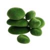 Green Moss Stones for Sustainable Home Garden Decor 8pcs/10pcs Set