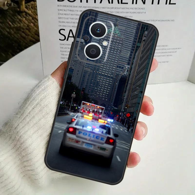 Чехол для полицейской машины для OPPO Reno 8 7 6 5 4 Lite 8T 5Z 4Z 10 11F OPPO Find X5 X6 Pro X2 Neo X3 Lite Cover