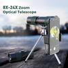 APEXEL Portable Monocular Telescope 8X24X Zoom BAK4 Prism FMC Lens with Smartphone Holder & Tripod