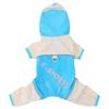 Dog Raincoat Hood Pet Clothing Waterproof Outfits For Dogs Teddy Outdoor Reflection Pomeranian Raincoats Cats Dog Jacket Costume