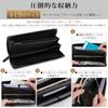 Long Tochigi Genuine Large Made by Made by a Top Wallet Skimming Coin Black [ATIANNI] Men's Wallet, Wallet, Leather, Leather, Capacity, YKK, L-shaped