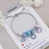 Adjustable Chain Bracelet With Diamond Accent Hollow Smiley Face Beads For Women Luxury Style Jewelry