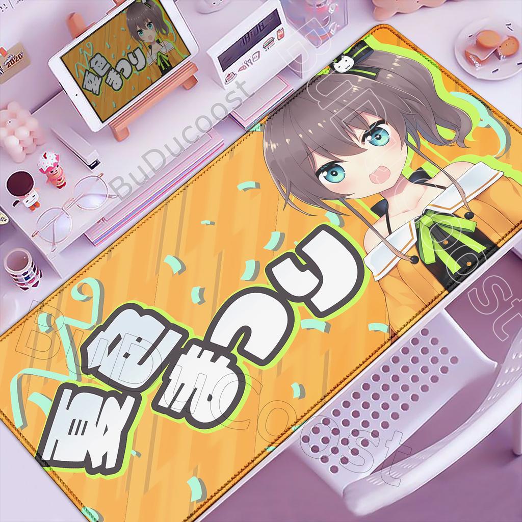 Natsuiro Matsuri Милый Коврик для Мыши Ноутбук Большой Hololive Игровой Коврик для Клавиатуры ПК Кавайная Аниме Девушка Коврик для Мыши XXL Игровой Шкаф Настольный Коврик