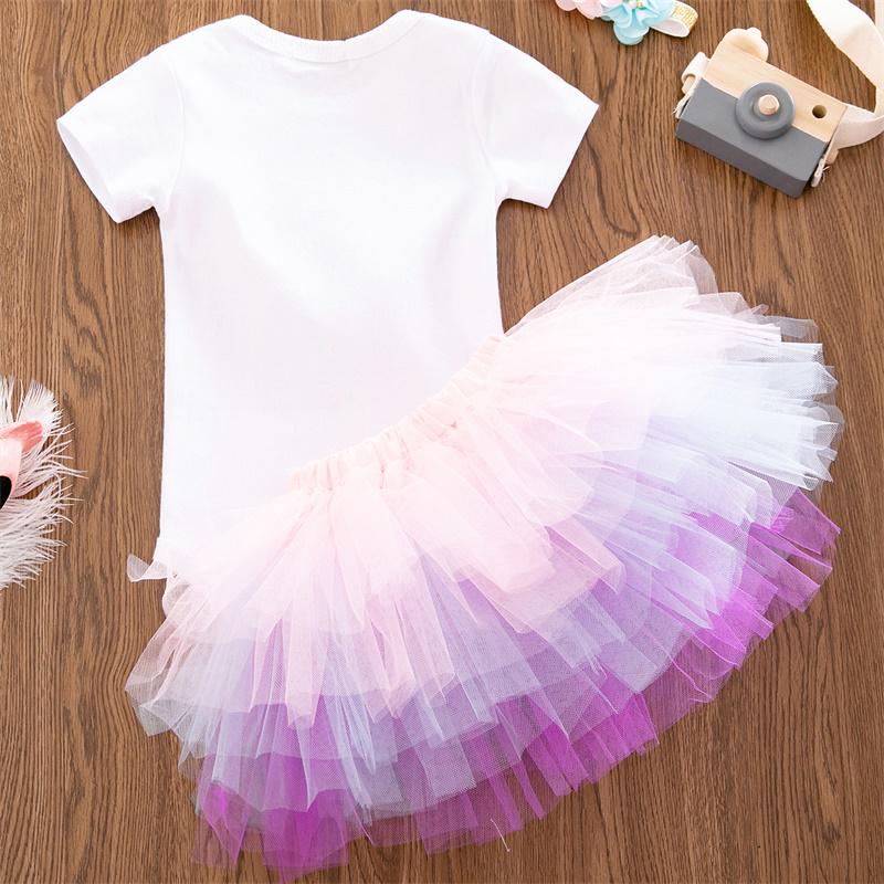 Платье на первый день рождения для маленьких девочек 1 года, одежда для крещения новорожденных, платье на крестины 12 м, платье с единорогом