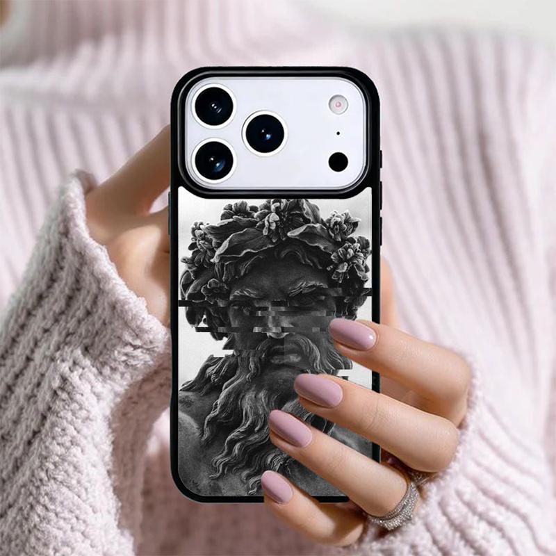 Греческая эстетика Гипсовая статуэтка Чехол для телефона Для iPhone 17 16 Pro Max 15 14 Pro 11 12 13 XR XS 6 7 8 Plus Ударопрочный чехол