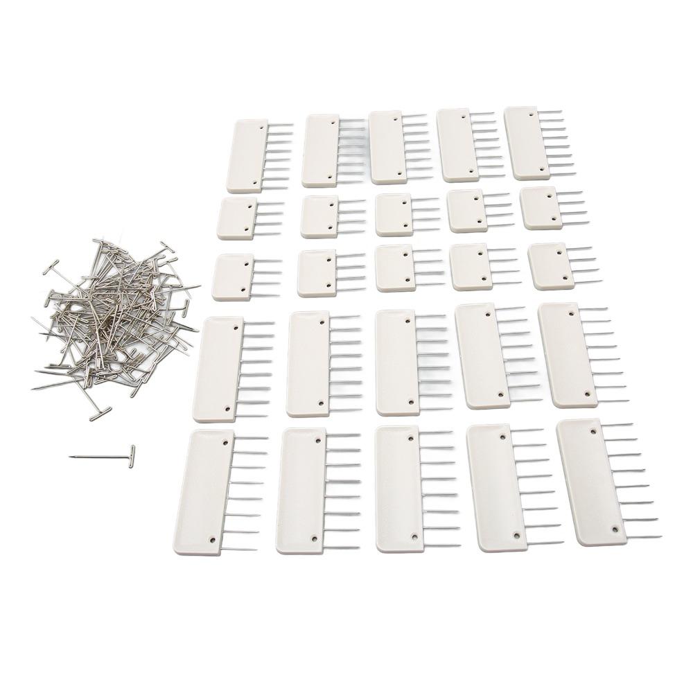 Multi-Piece Set Knit Blocking Combs Stainless Steel Blocking Pin Set For Knitting Projects