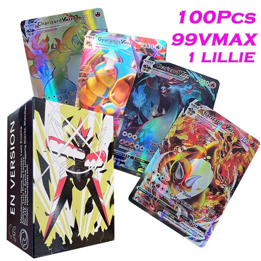 Pokemon Cards Vmax Vstar EX GX Energy Toys  Playsets Card No Repetition Exceed Evolution Charizard Full Flash Card Multiple People Battle