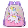 Cute Breathable Cartoon Double Shoulder Bag For Kids Comfortable Oxford Fabric