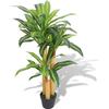 VidaXL Artificial Plant with Pot Dracaena 100 Cm Green