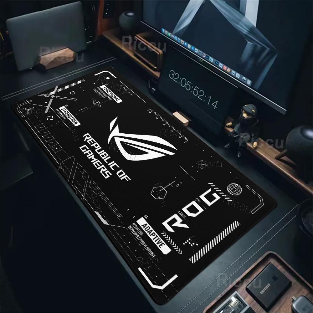 HD ASUS Игровой Коврик Расширенный Эстетика Дизайн Коврика для Мыши ROG Минималистичный Компьютерный Игрок Нескользящий Блокировка Клавиатуры Край Офисные Аксессуары