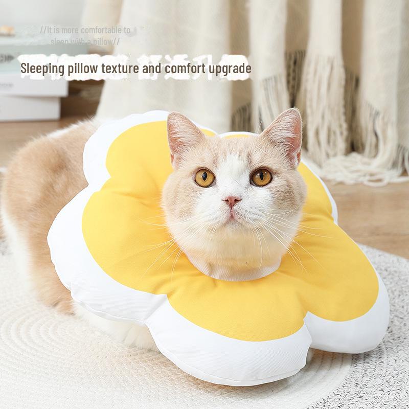 Ошейник для животных Sunflower Pet Recovery Collar — оголовье против облизывания для собак и кошек.