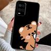 Забавный чехол с парой животных (кошки, собака, тигр) для Oppo A38 A74 A94 A54 A18 A58 A78 A98 A80 A60 A40 A96 A76 A16 A15 A17 A57 A77 A5 Pro