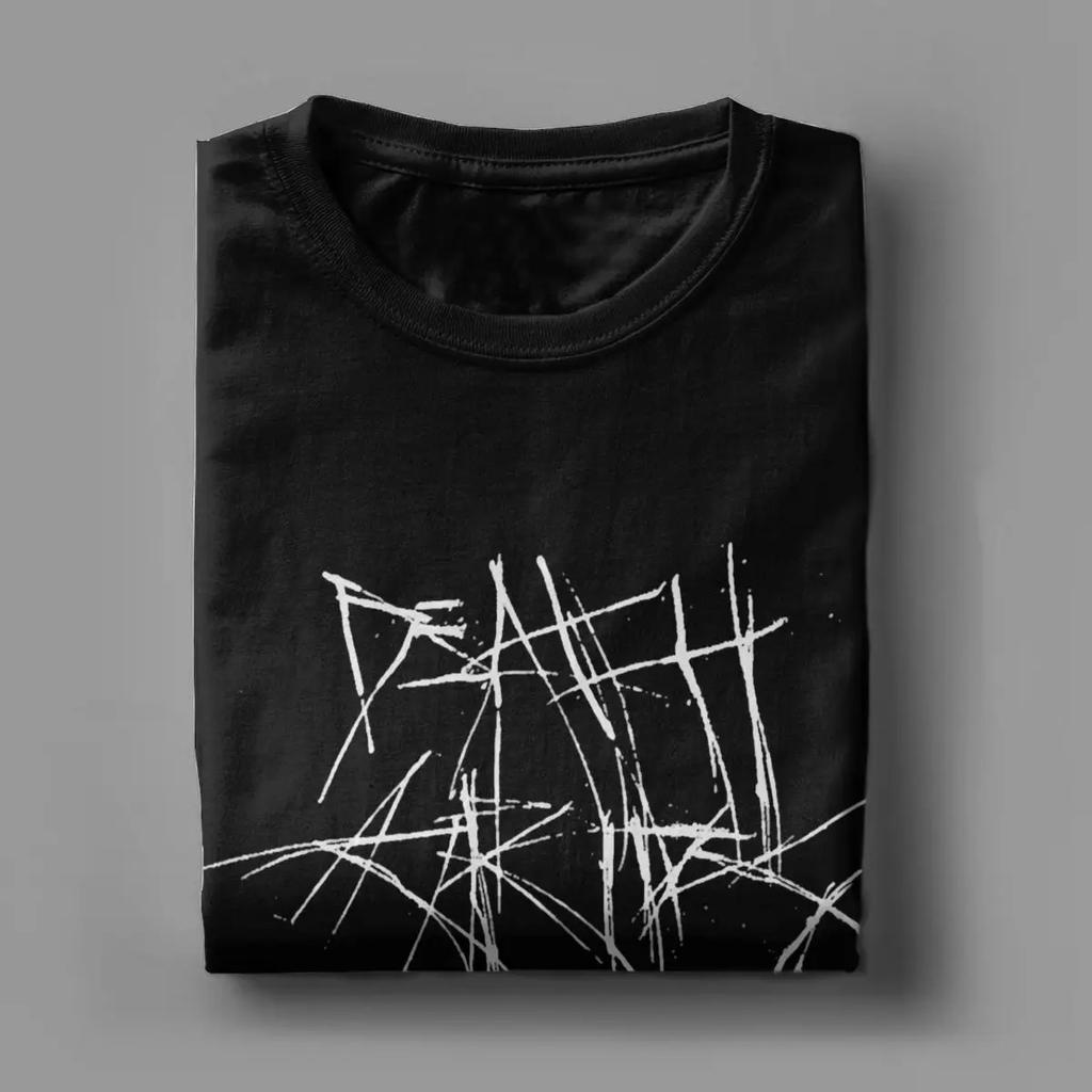 Death Grips Scratch Logo T Shirts Men's Cotton Vintage T-Shirts Crewneck Tees Short Sleeve Tops Gift Idea