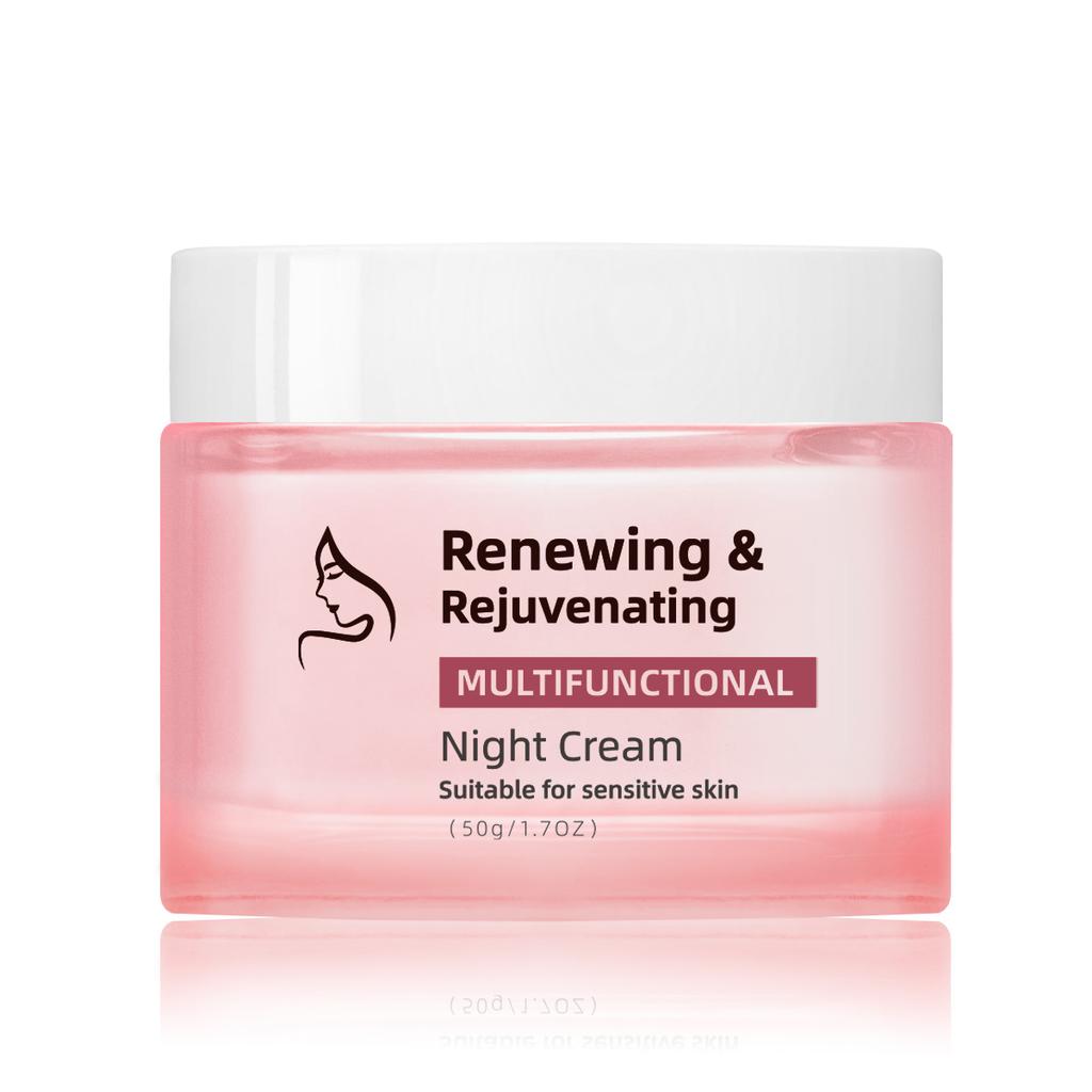 Восстанавливающий многофункциональный ночной крем 50 г – Коллагеновый пептидный антивозрастной увлажняющий ночной крем