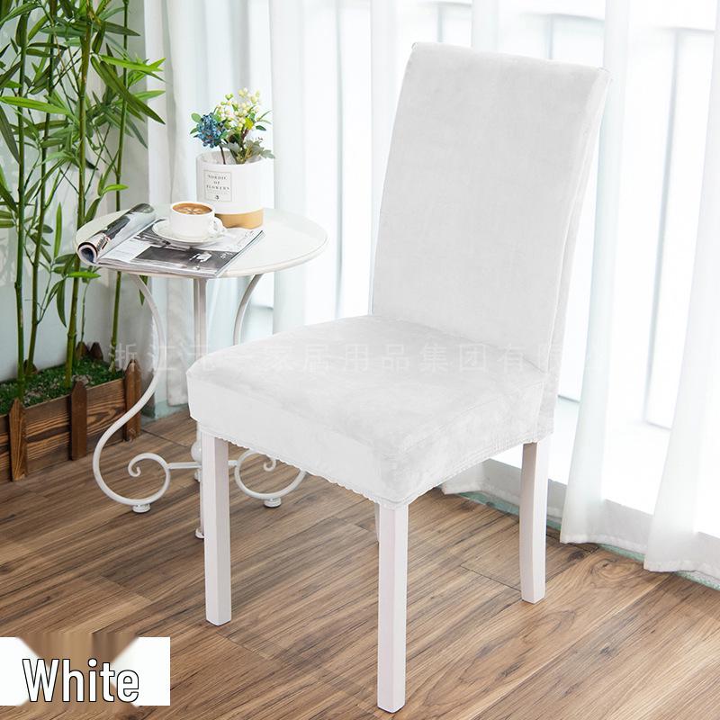 Бархатный чехол на стул из серебристой лисы - Универсальная мягкая посадка для обеденных стульев