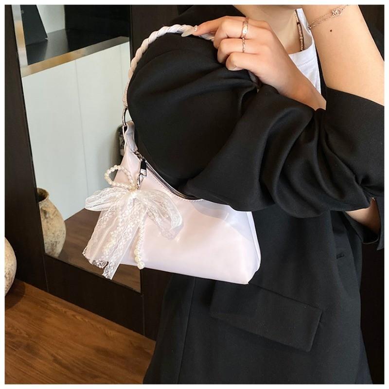 IELGY Korean Version Simple All-Match Commuter Shoulder Casual Bow Underarm Bag